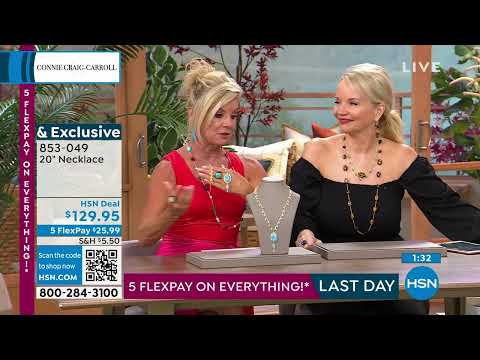 Connie Craig Carroll Jewelry Ashlan Larimar and Gem Dang...