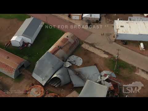 05-12-2022 Tripp, South Dakota Widespread Wind Damage-Buildings Destroyed-Flipped Semis *Drone*