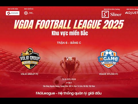 🎬 FullMatch: Volio Group FC  -vs- XGame Studio FC | Vòng 3 - VGDA FOOTBALL LEAGUE 2025 - KV miền Bắc