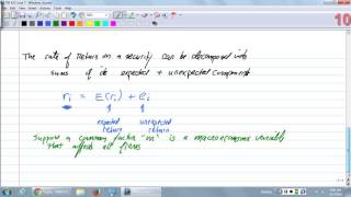 Chapter 8 - Index Models