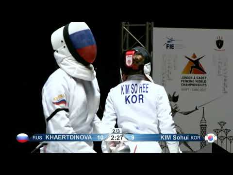 Cairo Worlds 2021 JWE - L4 - Khaertdinova RUS v Kim SH KOR