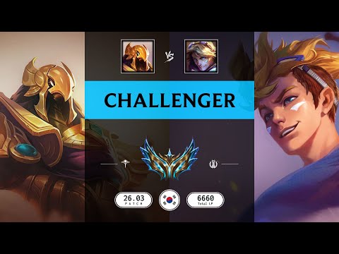 Challenger Match: Azir vs Ezreal - KR server Patch 26.03