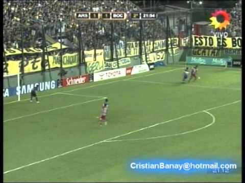 Arsenal 1 Boca 2 Copa Libertadores 2012 Los goles ((Relato German Sosa)