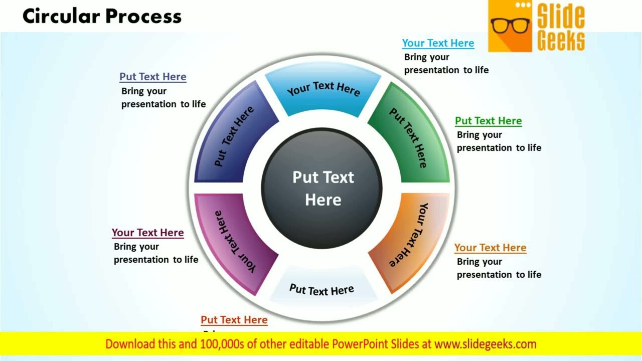 Powerpoint Process Chart Circular Process Ppt Template