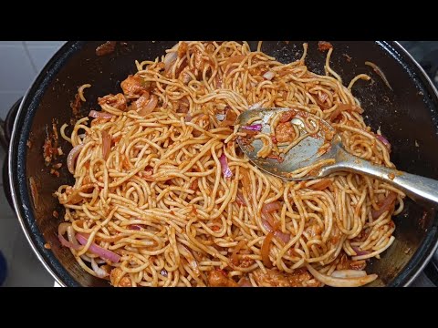 The EASIEST/TASTIEST Jollof Spaghetti 🍝