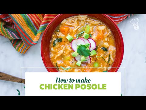 How to Make Chicken Posole | Mexican Chicken Soup Recipe | healthEcooks.com