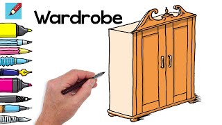 How to Draw a Wardrobe Real Easy