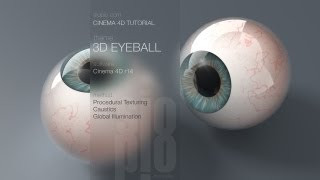 Cinema 4D Tutorial -- Model and Texture a 3D Eyeba