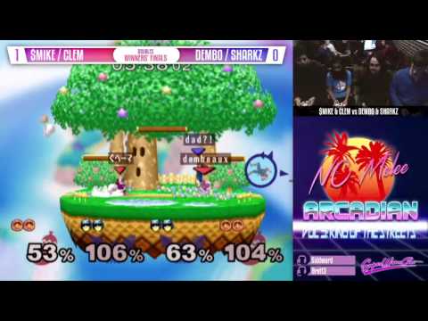NC Arcadian III Doubles WF - Dembo & Sharkz (Ice Climbers) vs $mike & WAVE | Clem Captain Falcon)