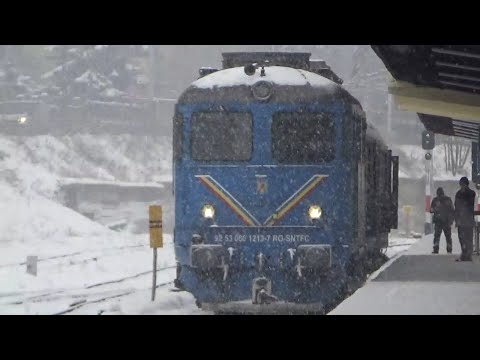 Trenuri la Oradea în Zăpadă 13.Ianuarie.2026.