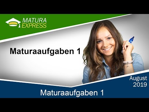 Maturaaufgaben 1 - Zentralmatura Mathematik September 2019 #23