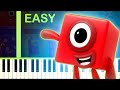 NUMBERBLOCKS THEME EASY Piano Tutorial