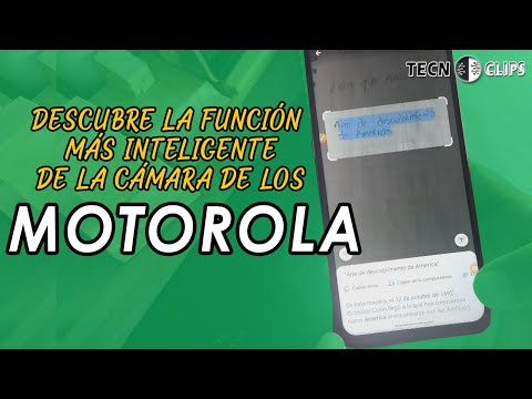 GOOGLE LENS  en teléfonos MOTOROLA