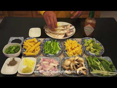 Asian Fried Mackerel Fish with Vegetables Recipe - Chinese Wok