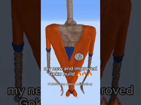 My best goku build yet 😈 #goku #dbz #dragonball #anime #memes #fyp #minecraft #minecraftmemes