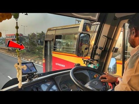 Overtaking KSRTC🔥 Eicher Sleeper Vs Ashok Leyland KSRTC