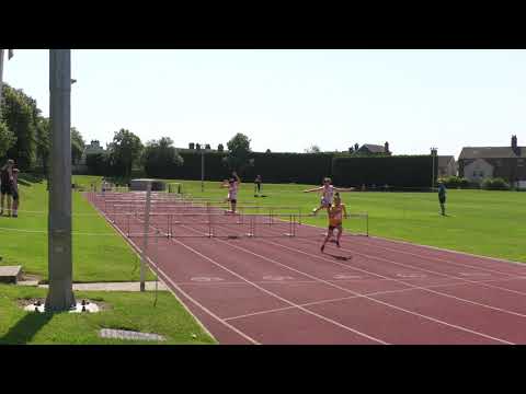70m hurdles under 13 girls UK Youth Development at Tonbridge u13 u15  18072021