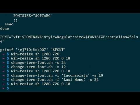 Changing urxvt font with urxvt-font-size and change-term-font.sh