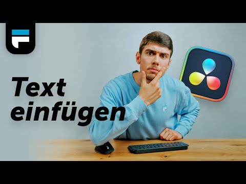 Inserting text in DaVinci Resolve for beginners – German tutorial