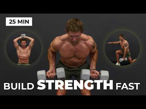 25 Minute Dumbbell Workout That Builds Strength Fast (Full Body)