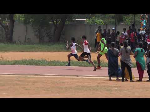 4x100m relay final T.T Heat-1  boys U14 years || Trichy District Junior Athletics Championships 2023