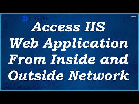 How To Open a port on IIS - Access from inside and outside network