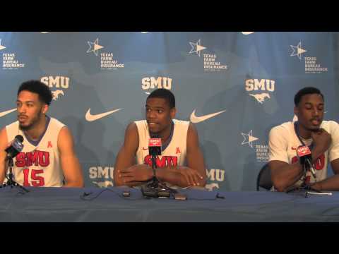 March 8, 2015: SMU wins AAC Championship - Ryan Manuel, Cannen Cunningham & Yanick Moreira
