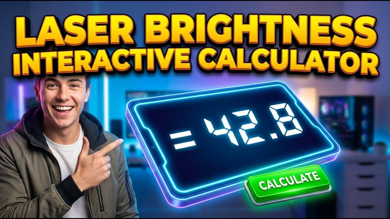 Laser Brightness Interactive Calculator