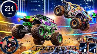 Monster Truck Jam Steel Titans Stunt - Extreme GT Car Mega Ramp Impossible Racing - PC GamePlay #7