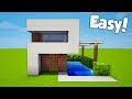 Minecraft: How To Build A Small & Easy Modern House Tutorial (#24)