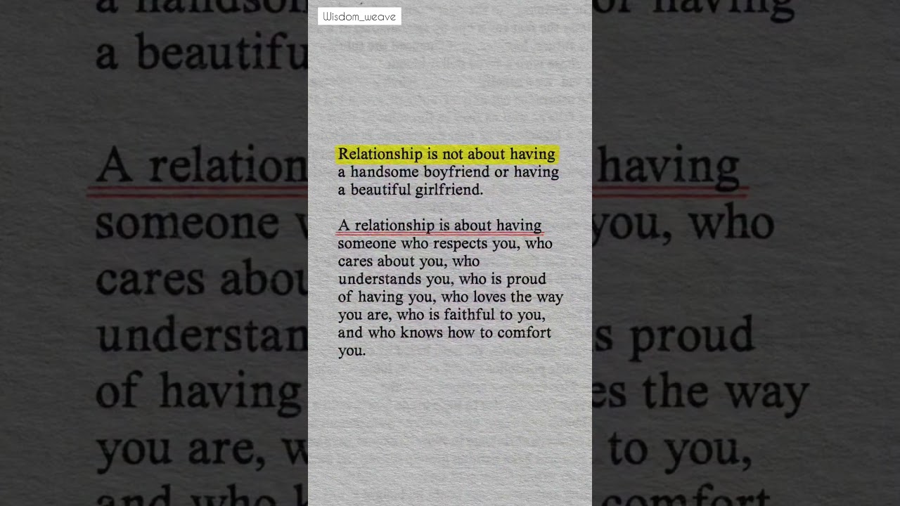 True Relationship Meaning ❤️ Respect, Care, Loyalty & Real Love | Wisdom Weave Shorts