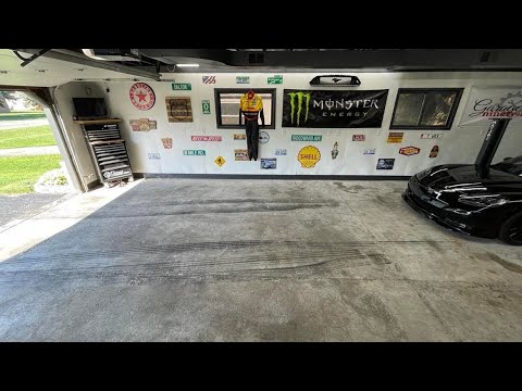 Burnouts in the Garage 99 Headquarters!