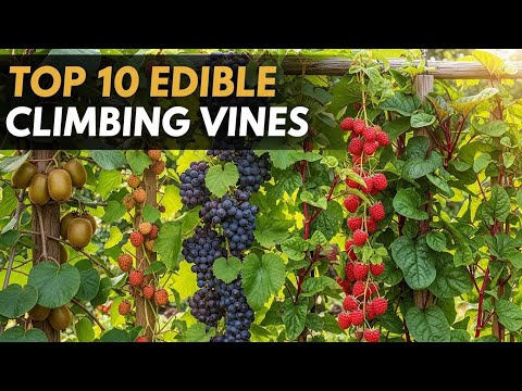 Top 10 Perennial Edible CLIMBING Vines For Small Vertical Gardens