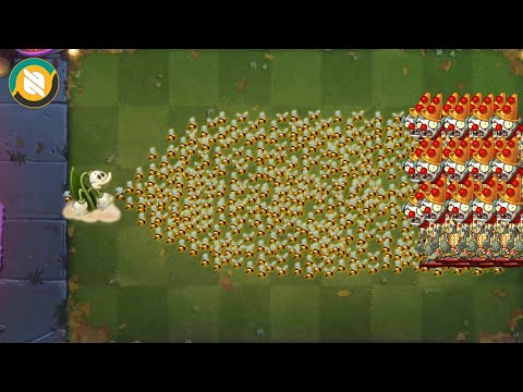 Which Plant Can Kill 40 Carnie Conehead Clown With Just 1 Plant Food?