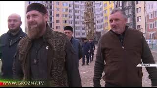 Рамзан Кадыров посетил с инспекцией строящиеся крупные объекты Грозного