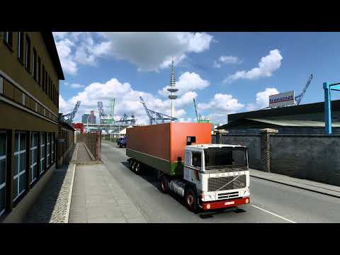 ETS2 1.43 Auf Achse Mercedes & Volvo Abfahrt in Hamburg