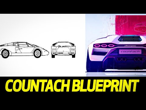 Lamborghini Countach: Blueprints of the Legendary Supercar