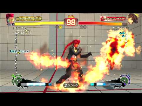 porkloafking aka WOLFKRONE ( Viper ) vs NicenSLAYER ( Yang ) SSF4 AE ONLINE RANK MATCH