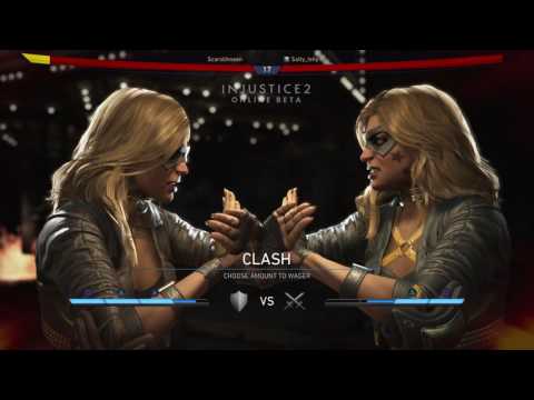 Injustice 2 Beta: Black Canary mirror