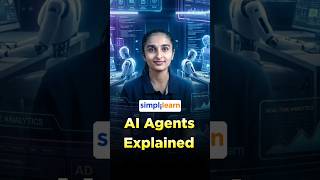 What Are AI Agents? | Introduction To AI Agents 2026 | AI Agents Explained | #Shorts | #Simplilearn