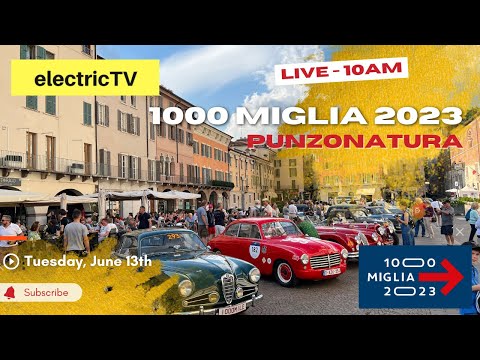 1000 Miglia 2023 | Punzonatura LIVE | Piazza della Vittoria Brescia