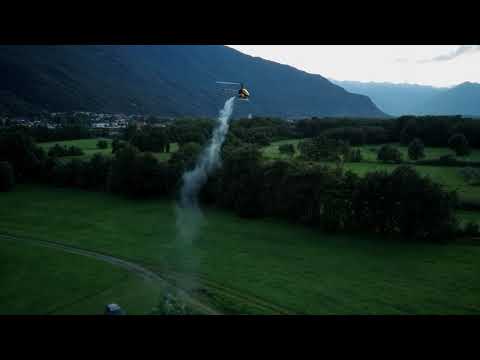 Delebio con l'elicottero