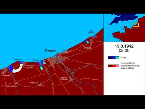 Dieppe Raid 1942, Every Hour