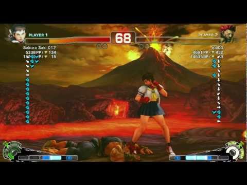 Sakura Saki 012 (Sakura) vs qal03 (Akuma) - AE 2012 Ranked Match *720p HD*