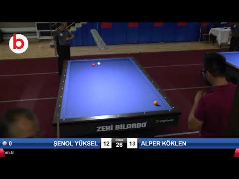 ŞENOL YÜKSEL & SEZER GÜNDOĞDU Bilardo Maçı - 2019 TÜRKİYE KUPASI 2.ETAP ERKEKLER-2.ÖN ELEME