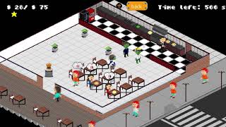 some new zombies and a big burger statue  undead eatery