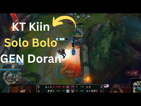 KT Kiin solo bolo GEN Doran!