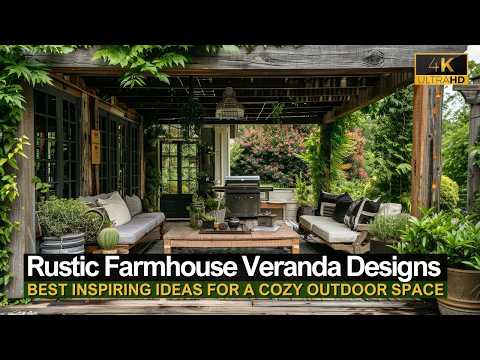 Rustic Farmhouse Veranda Designs: Inspiring Ideas for a Cozy Outdoor Space