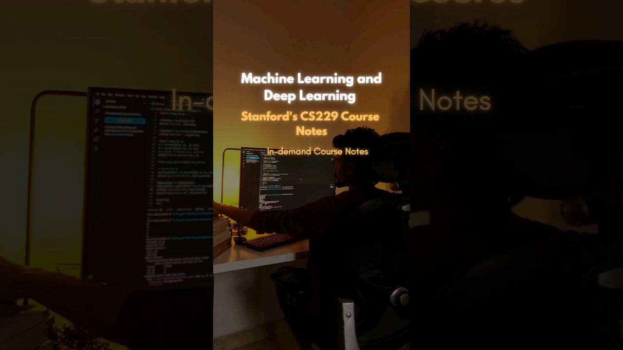 ML and DL Stanford Course Notes | CS229 Notes | Free Resources | Charan_techstudio