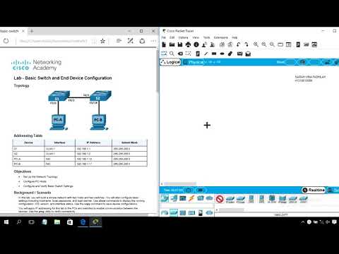 2.9.2 Lab Basic Switch and End Device Configuration